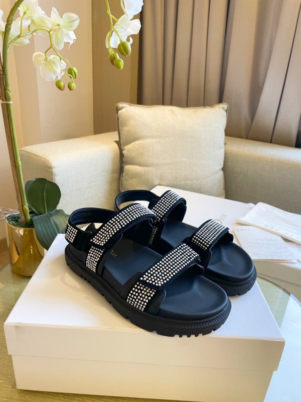 Dior Women Sandals Black DRS-130