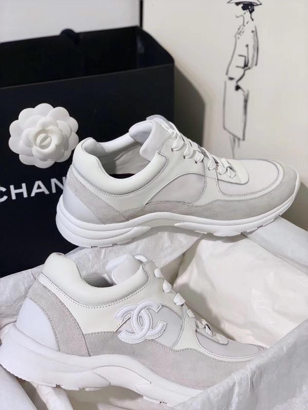 Chanel Women Low-Top Sneakers White (CHS-127)