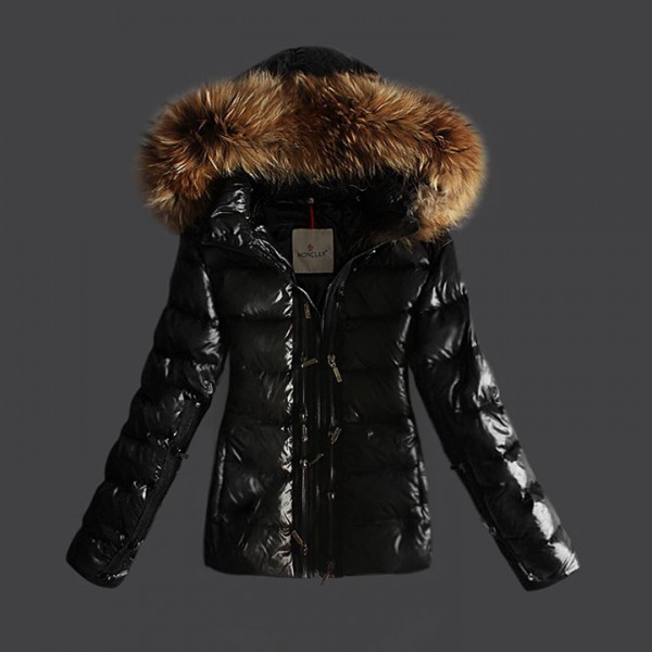 Moncler Women Classic Double Zip Jacket Black (MON-JC-CC14)