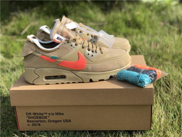 OFF-WHITE x Nike Air Max 90 "Desert Ore" (OW-0032)