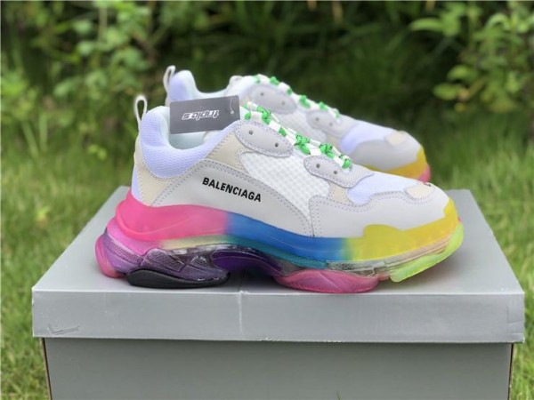 Balenciaga Triple S Clear Sole Rainbow (BAL-N14)