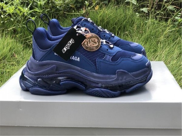 Balenciaga Triple S Clear Sole Royal Blue (BAL-N23)