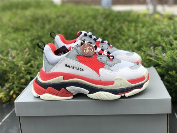 Balenciaga Triple S White/Red (BAL-N17)