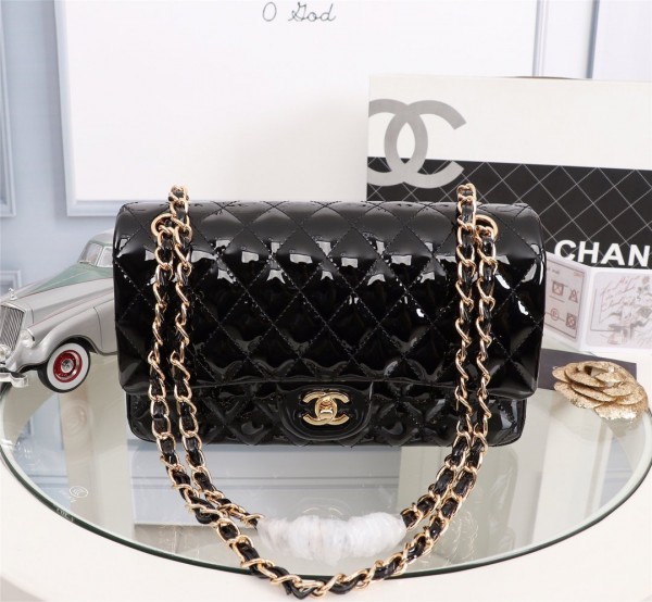 Chanel Double Flap Classic Handbag (CH207-Black-PG)