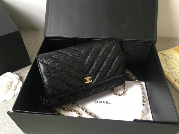 Chanel Wallet On Chain (CH200-Black)