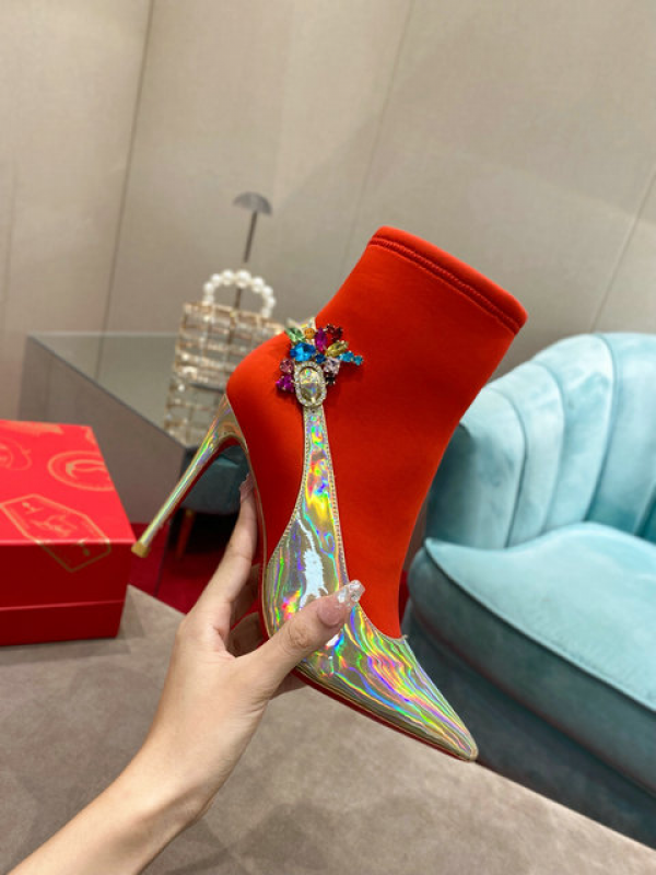 Christian Louboutin Red Boots CL-H004