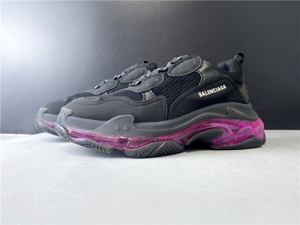 Balenciaga Triple S Clear Sole Black/Pink Neon (BAL-W17)