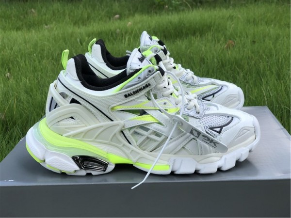 Balenciaga Track.2 Sneaker White/Fluo Yellow (BAL-W13)