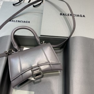 Balenciaga Hourglass Leahter Bag Brown (2 Sizes) BHXS-005