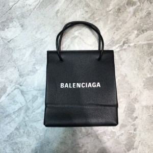 Balenciaga Xxs Leather Shopping Tote Bag - Black BXXS-002 