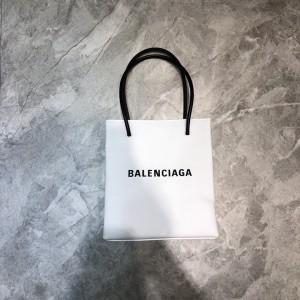 Balenciaga Xxs Leather Shopping Tote Bag - White BXXS-011