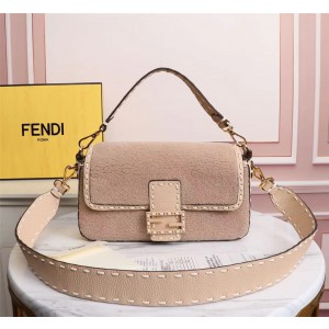 Fendi Baguette Beige Suede Bag FD-028