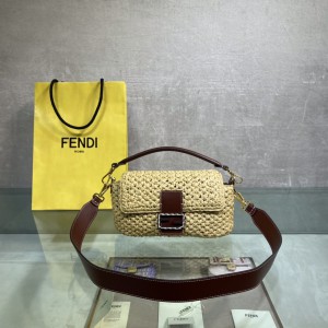 Fendi Straw Baguette Shoulder Bags  FD-040