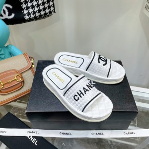 Chanel Slide Sandals White CHN-009
