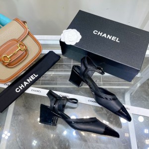 Chanel 2022 Mid-heel Pumps Black CHN-154