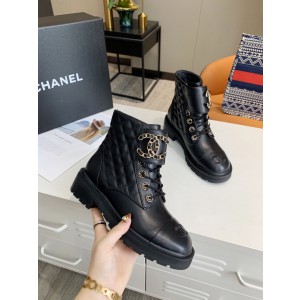 Chanel Women Martin Boots Black CHN-165