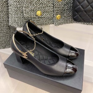 Chanel Women Pumps Black CHN-190