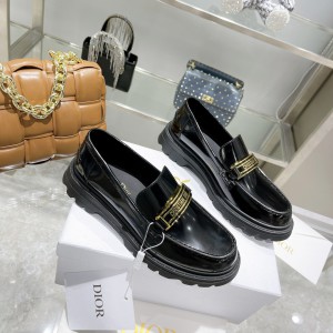Dior Women Loafers Black DRS-138