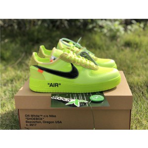 OFF-WHITE x Nike Air Force 1 "Volt" AO4606-700 (OW-0033)