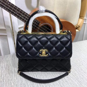 Chanel Top Handle Flap Bags (CH027S-Black)