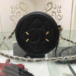 Chanel Mini Crossbody Round Bags (CH066-Black)