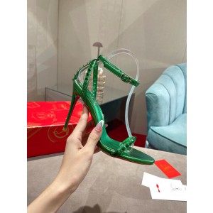 Christian Louboutin Spiked Strap Sandal Green CL-H046