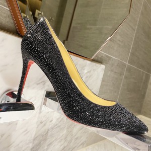 Christian Louboutin Sparkling Strass Pump Black CL-H065