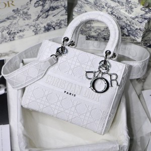 Dior Lady D-Lite Bags White (DR-BG-N01)