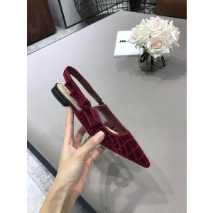 Dior Women Slingback Flats DRS-087