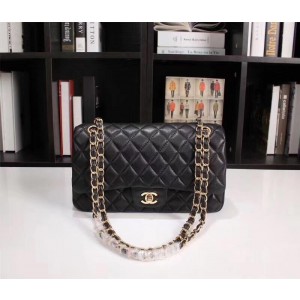 Chanel Double Flap Classic Handbag (CH207-Black)